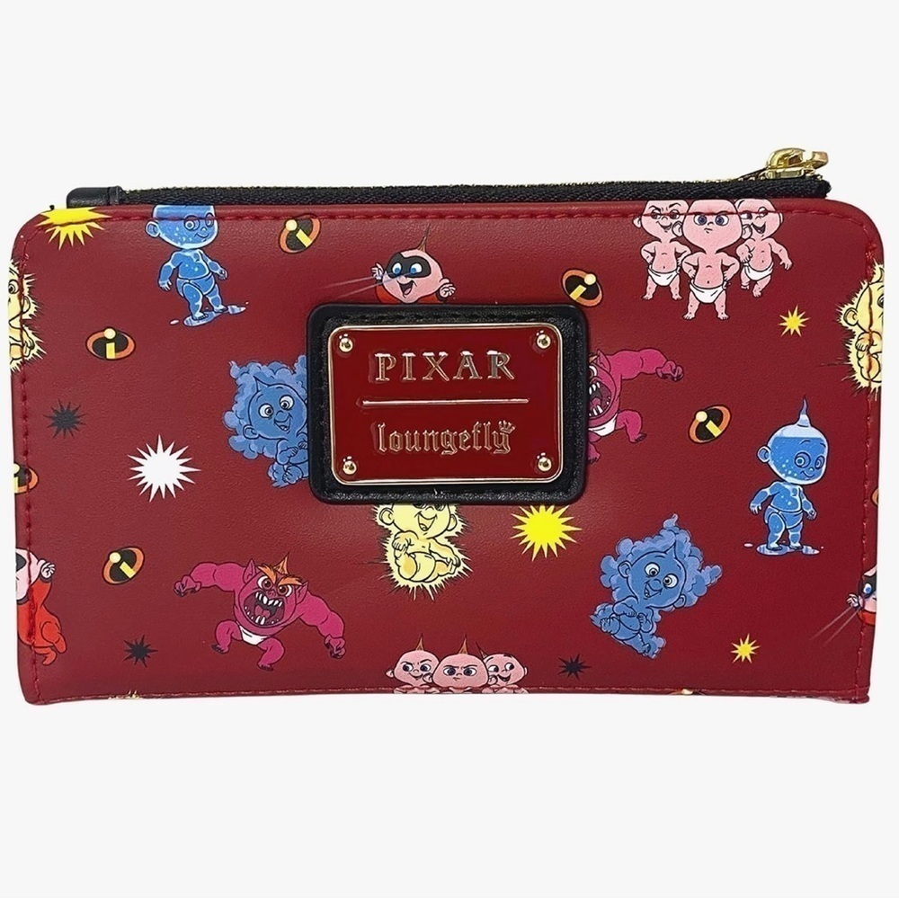 Loungefly Disney Pixar The Incredibles Jack Jack AOP Wallet NWT